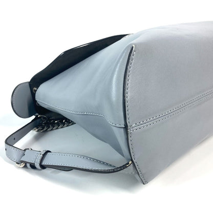 Fendi Backpack 8Bz042 Leather Blue To School Women