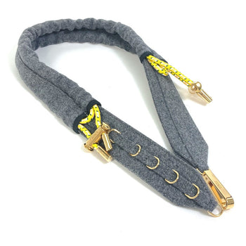 Fendi Belt 8C0627 Felt Gray Belt Women