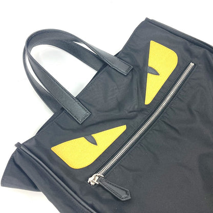 Fendi Tote Bag 7Va367 Nylon Black Monster Bugs Mens