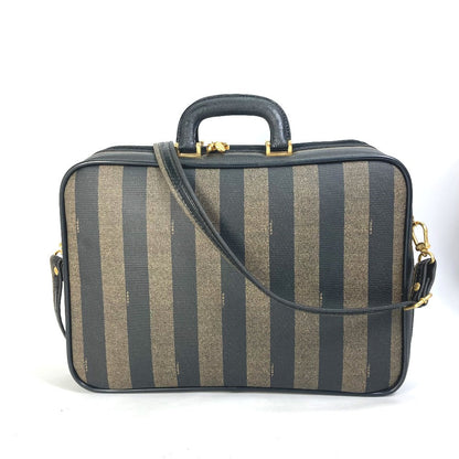 Fendi Business Bag Pvc / Leather Brown Pecan Handbag Shoulder Bag Mens