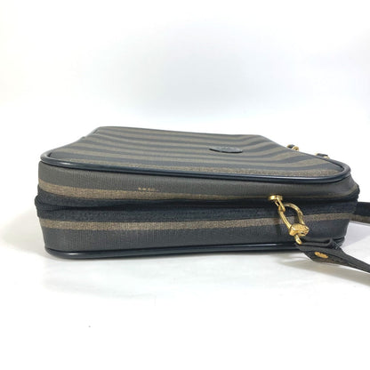 Fendi Business Bag Pvc / Leather Brown Pecan Handbag Shoulder Bag Mens