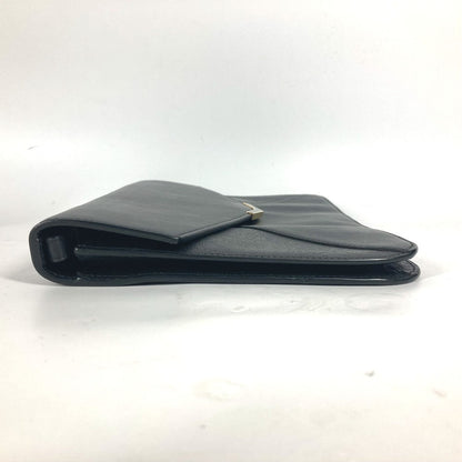 Fendi Clutch Bag 8M0312 Leather Black Flap To Joule Mens