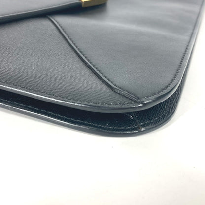 Fendi Clutch Bag 8M0312 Leather Black Flap To Joule Mens