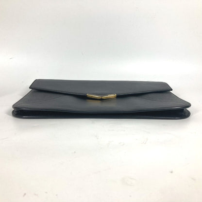 Fendi Clutch Bag 8M0312 Leather Black Flap To Joule Mens