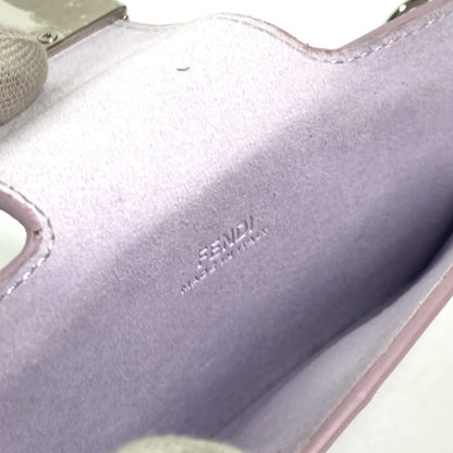 Fendi Pouch 7As069 Leather Light Purple Eyewear Glasses Sunglasses Case Ff Logo Glasses Case Women