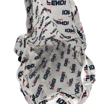 Fendi Backpack Nylon White Fila Collaboration With Porch