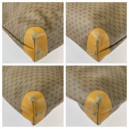 Gucci Tote Bag 002 983 0163 Gg Supreme Canvas, Leather Brown Beige Gold Metal Tote Bag Shoulder Bag