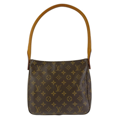 Louis Vuitton Shoulder Bag M51146 Pvc Brown Gold Metal Shoulder Bag Monogram Loopingmm Women