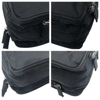 Prada Shoulder Bag Nylon Black Shoulder Bag Unisex Test Triangular Logo Mens