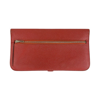 Hermes Long Wallet Purse Togo Rouge Grenat Red Long Wallet Purse Long Wallet Unisex Dogon Long Women
