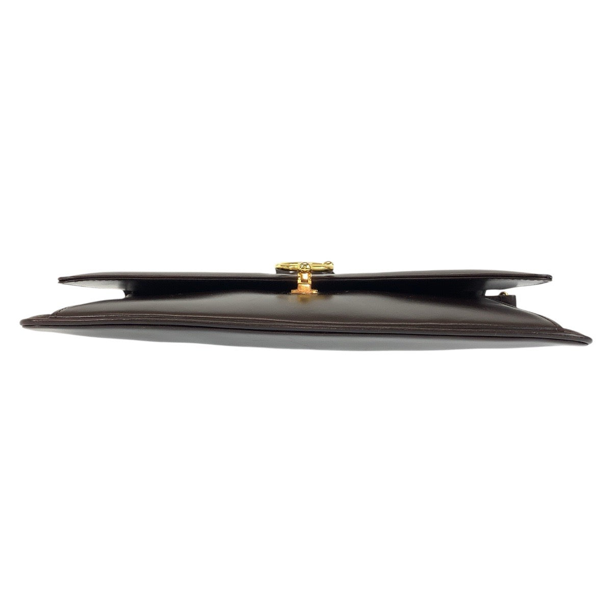 Gucci Shoulder Bag Leather Brown Gold Metal Shoulder Bag Messenger Bag Women