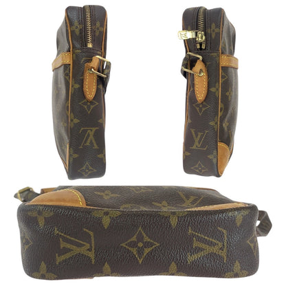 Louis Vuitton Shoulder Bag M45266 Pvc, Leather Brown Gold Metal Crossbody Shoulder Bag Messenger