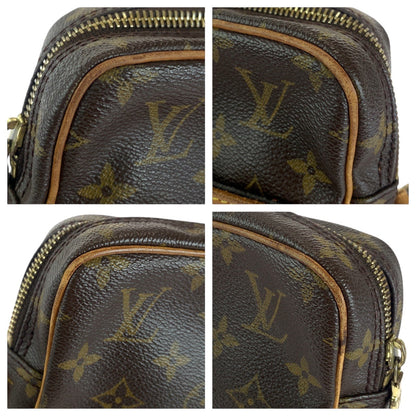 Louis Vuitton Shoulder Bag M45266 Pvc, Leather Brown Gold Metal Crossbody Shoulder Bag Messenger