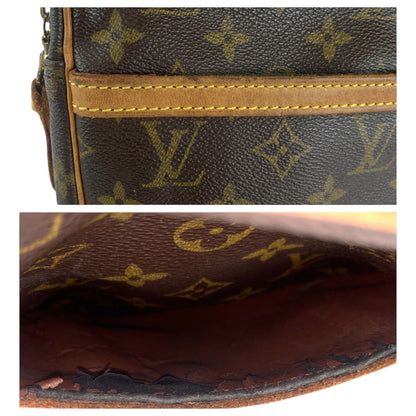 Louis Vuitton Shoulder Bag M45266 Pvc, Leather Brown Gold Metal Crossbody Shoulder Bag Messenger