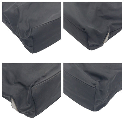 Prada Handbag Nylon Black Black Handbag Tote Bag Test Triangular Logo Women