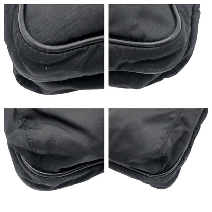 Prada Shoulder Bag Nylon Black Black Shoulder Bag Unisex Test Triangular Logo Mens