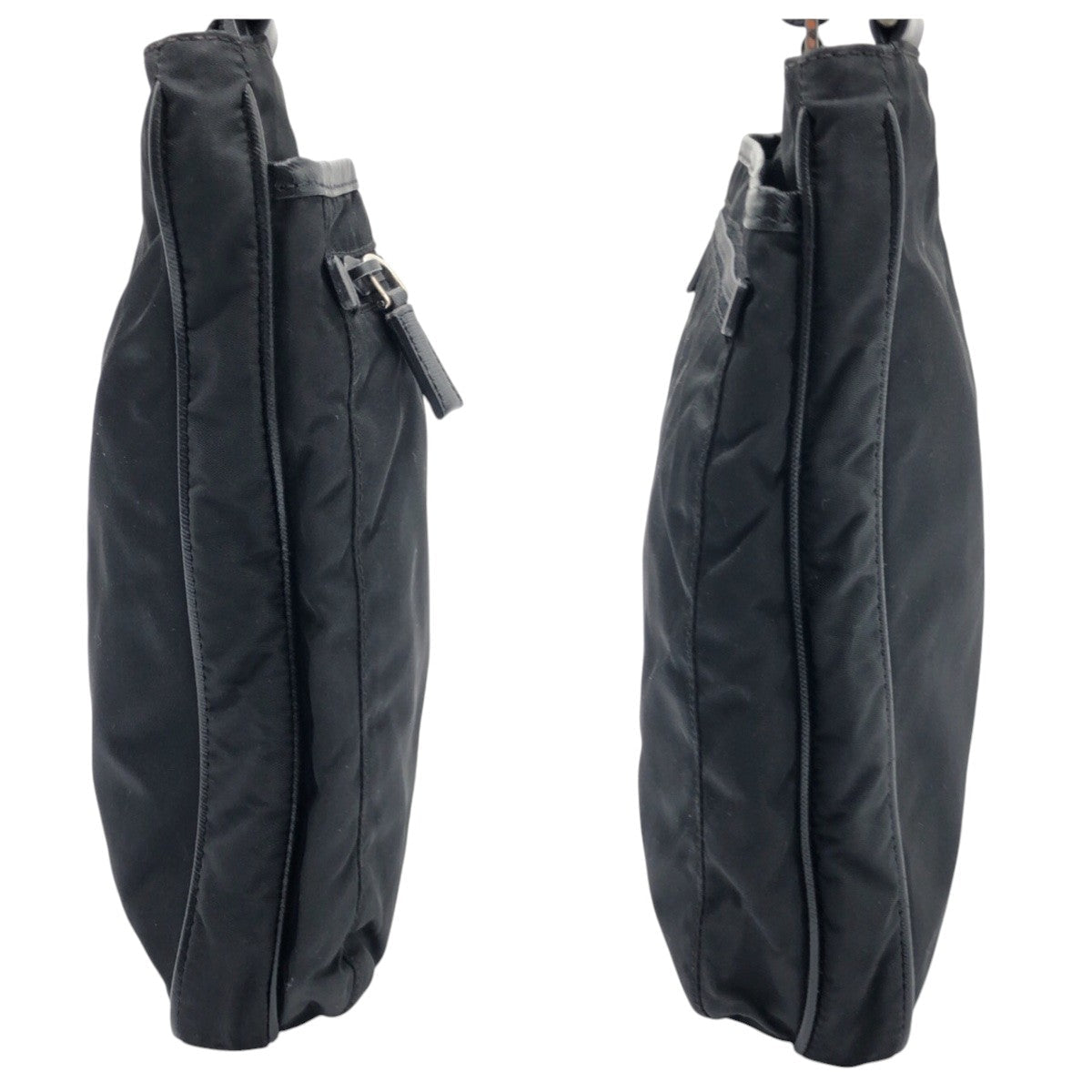 Prada Shoulder Bag Nylon Black Black Shoulder Bag Unisex Test Triangular Logo Mens