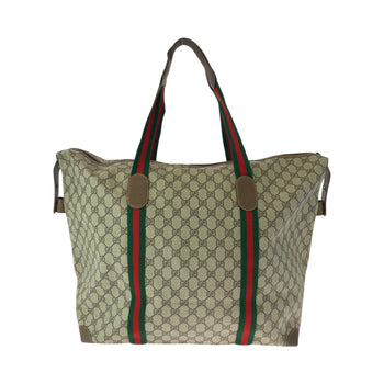 Gucci Boston Duffel Bag 89 19 012 Gg Supreme Canvas Beige Brown Boston Duffel Bag Shoulder Bag Old
