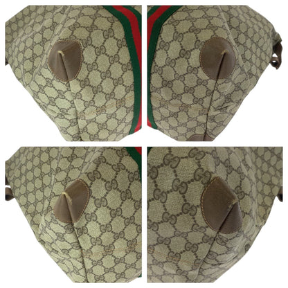 Gucci Boston Duffel Bag 89 19 012 Gg Supreme Canvas Beige Brown Boston Duffel Bag Shoulder Bag Old
