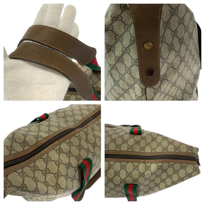 Gucci Boston Duffel Bag 89 19 012 Gg Supreme Canvas Beige Brown Boston Duffel Bag Shoulder Bag Old