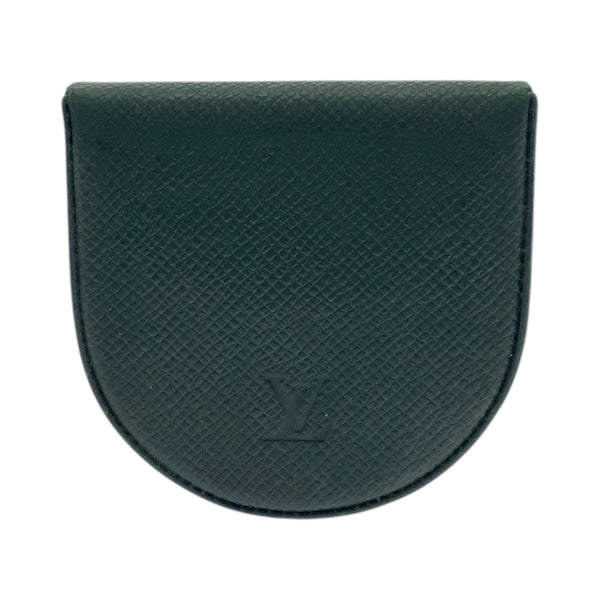 Louis Vuitton Coin Case M30374 Leather Epithea Dark Green Coin Case Coin Pocket Unisex Taiga