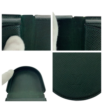Louis Vuitton Coin Case M30374 Leather Epithea Dark Green Coin Case Coin Pocket Unisex Taiga