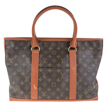 Louis Vuitton Tote Bag M42425 Pvc, Leather Brown Tote Bag Shoulder Bag Monogram Weekend Pm Women