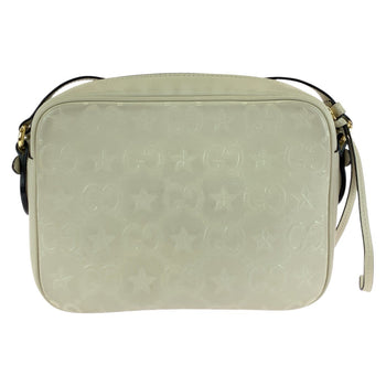 Gucci Shoulder Bag 675776 Leather White Cream Gold Metal Gg Star
