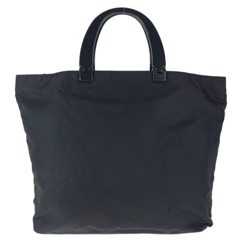 Prada Tote Bag Nylon, Plastic Black Black Tote Bag Handbag Test Triangle With Logo Women
