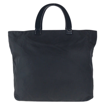 Prada Tote Bag Nylon, Plastic Black Black Tote Bag Handbag Test Triangle With Logo Women