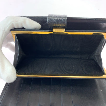 Chanel Long Wallet Purse Caviar Skin Black Goldmetal Long Wallet Purse Coco Mark Women