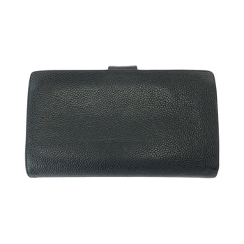 Chanel Long Wallet Purse Caviar Skin Black Goldmetal Long Wallet Purse Coco Mark Women