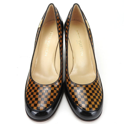 Louis Vuitton Pumps Enamel Brown Women 34 1/2