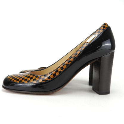 Louis Vuitton Pumps Enamel Brown Women 34 1/2