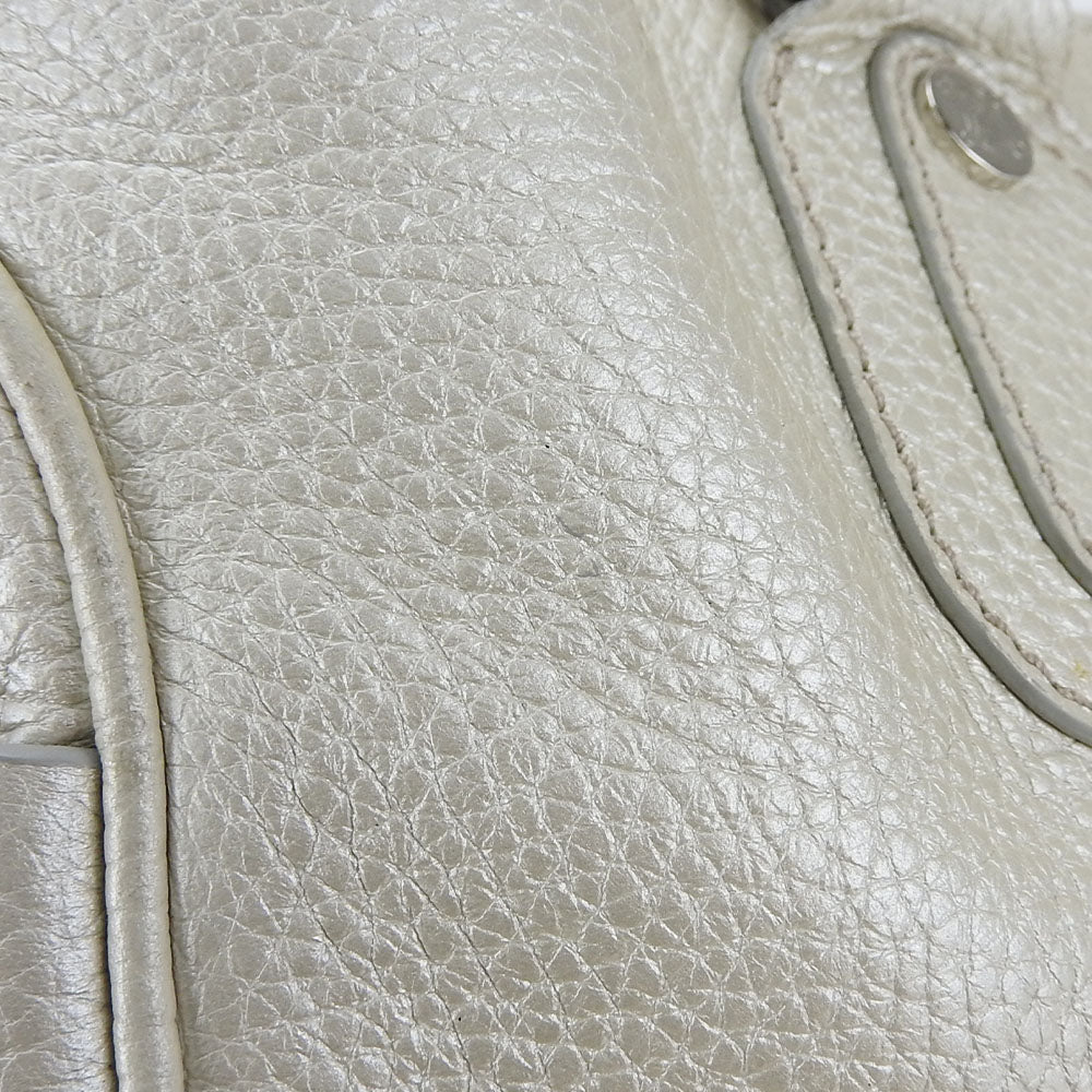Celine Handbag 134023Ngr Leather Gold Women