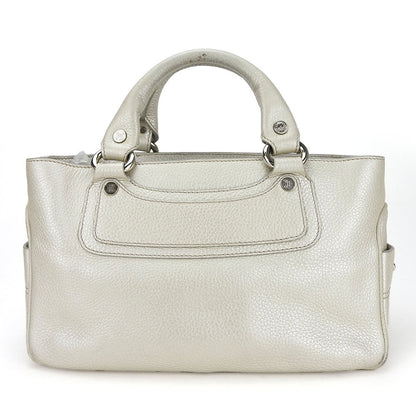 Celine Handbag 134023Ngr Leather Gold Women