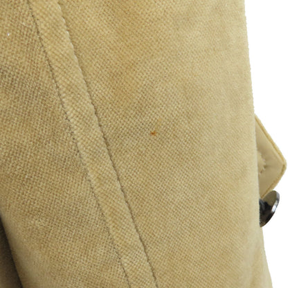Burberry London Stainless Collar Coat Cotton, Polyester Beige Women 40