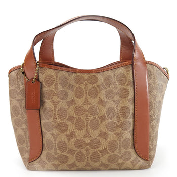 Coach Handbag 79251 Pvc, Leather Brown Women