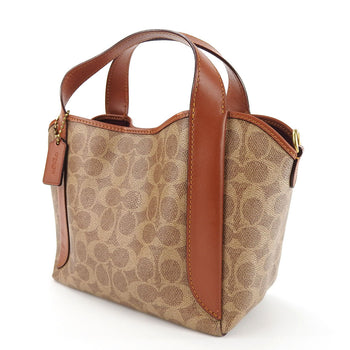 Coach Handbag 79251 Pvc, Leather Brown Women