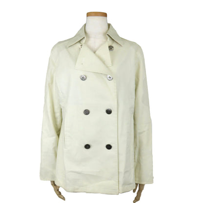 Burberry London Trench Coat Cotton, Polyurethane Ivory Women