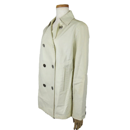 Burberry London Trench Coat Cotton, Polyurethane Ivory Women