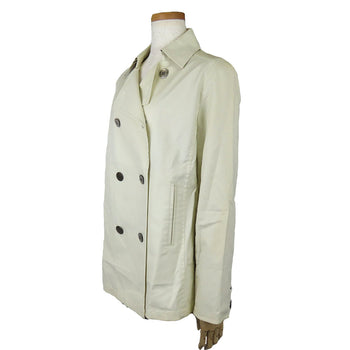 Burberry London Trench Coat Cotton, Polyurethane Ivory Women