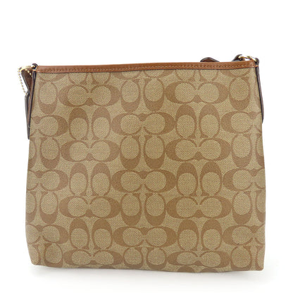 Coach Shoulder Bag F29210 Pvc, Leather Mocha Women