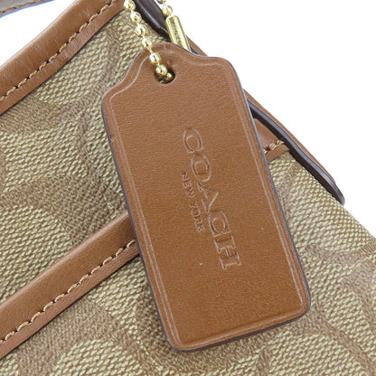 Coach Shoulder Bag F29210 Pvc, Leather Mocha Women