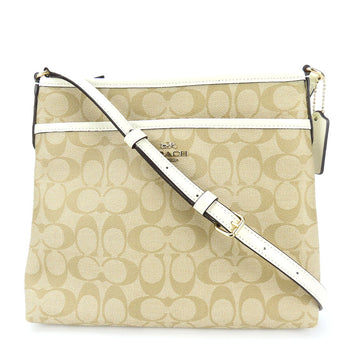Coach Shoulder Bag F29210 Pvc, Leather White Women