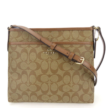 Coach Shoulder Bag F29210 Pvc, Leather Brown Signature Women