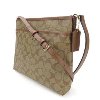 Coach Shoulder Bag F29210 Pvc, Leather Brown Signature Women