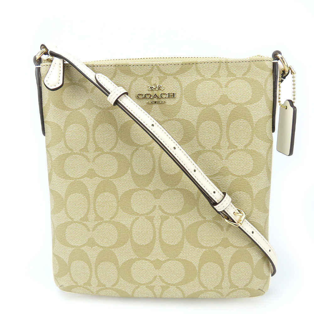 Coach Shoulder Bag F58309 Pvc, Leather White Women
