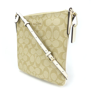Coach Shoulder Bag F58309 Pvc, Leather White Women