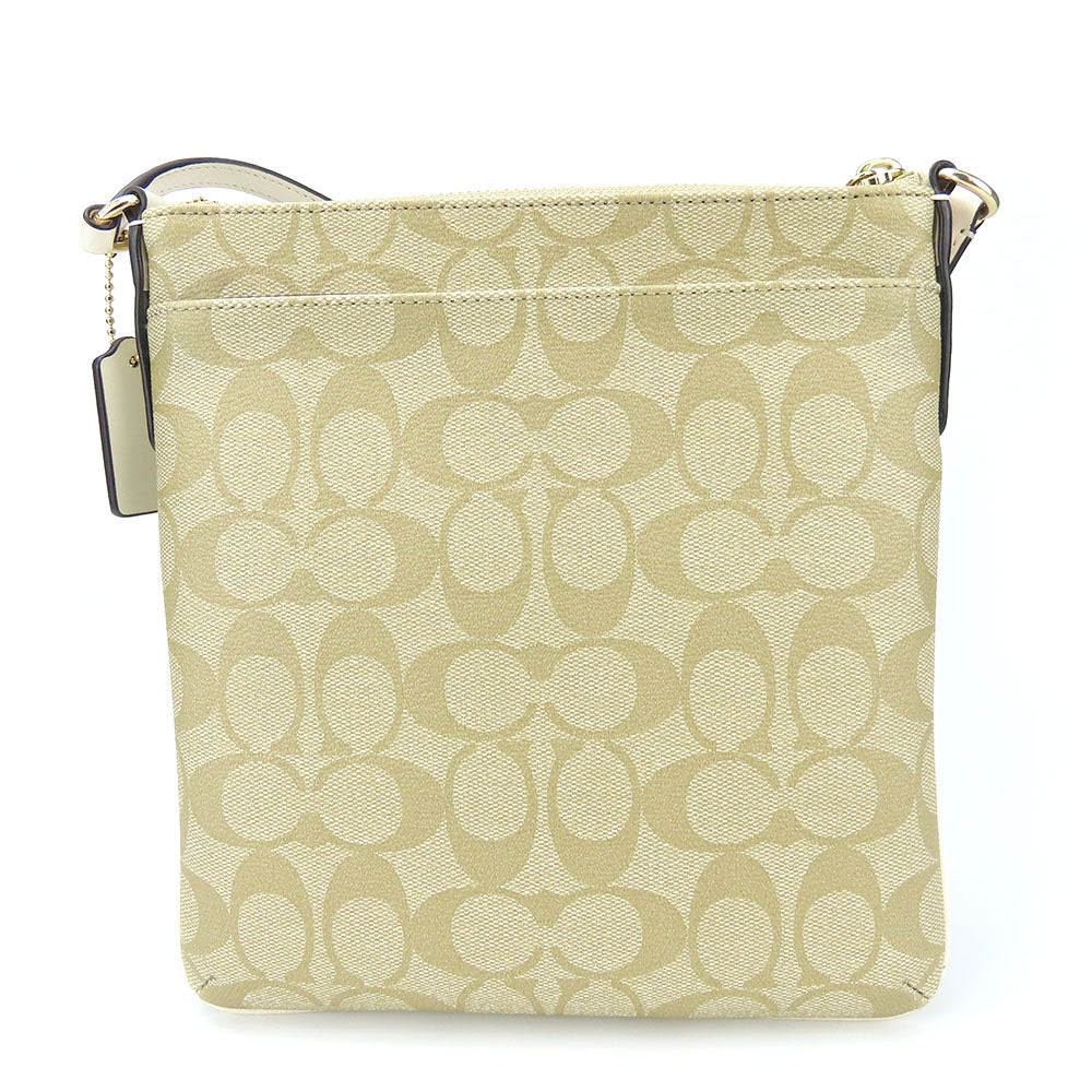 Coach Shoulder Bag F58309 Pvc, Leather White Women